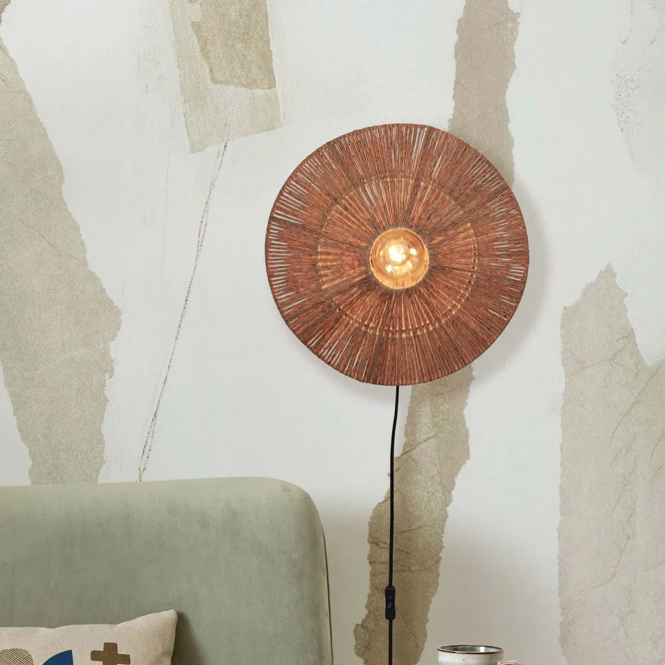 Wandlamp Iguazu Jute, 40cm