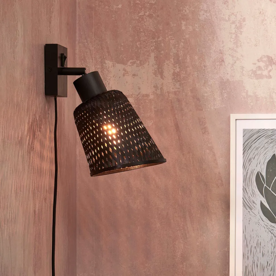 Wandlamp Java Bamboe