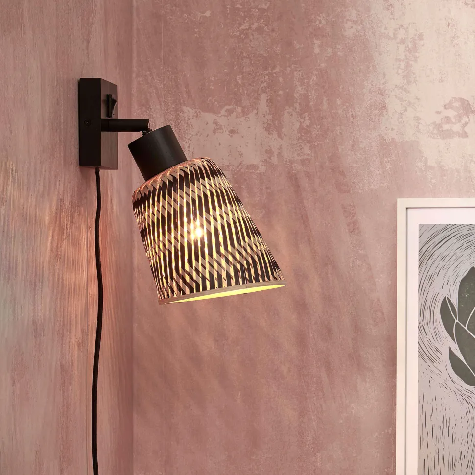Wandlamp Java Bamboe