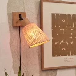 Wandlamp Java Bamboe