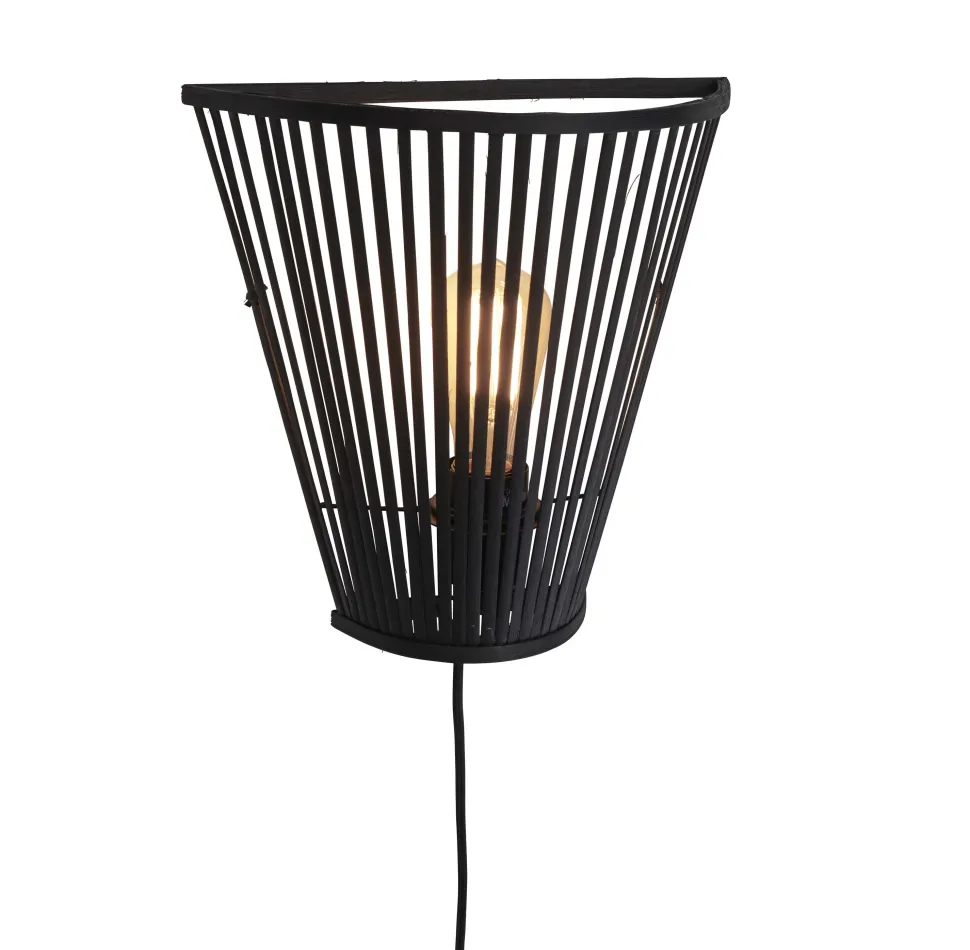 Wandlamp Merapi Bamboe, 30cm