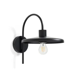 Wandlamp Nuvira Gesatineerd metaal