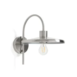 Wandlamp Nuvira Gesatineerd metaal