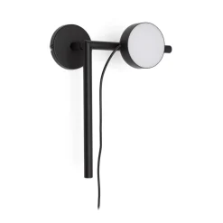 Wandlamp Orey Met verplaatsbare spot, kleur Zwart