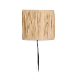 Wandlamp Pulmi Raffia, kleur Naturel