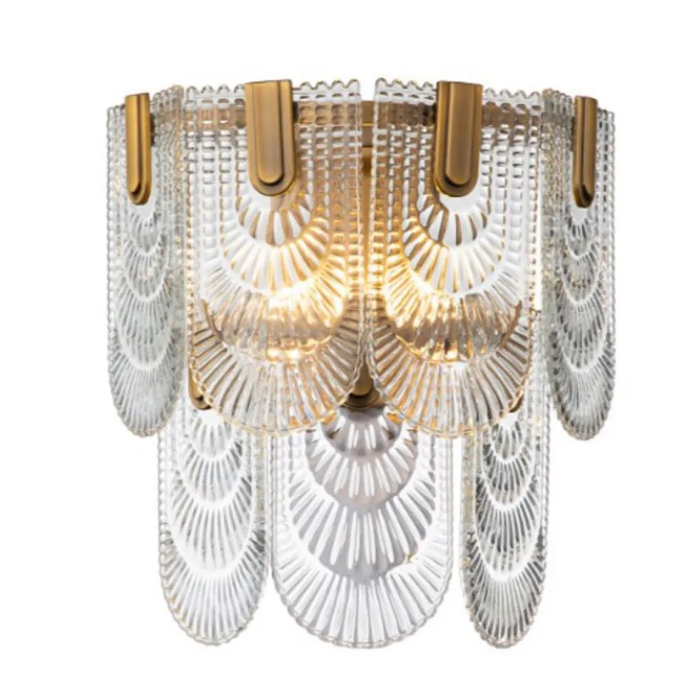 Wandlamp Sem Glas, kleur Goud