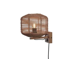 Wandlamp Tanami Rotan, 25cm