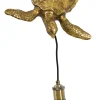 Wandlamp Turtle kleur Brons