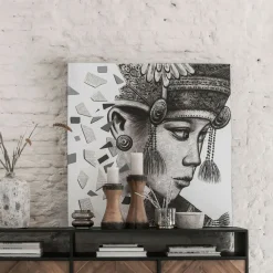 Wandpaneel Balinese girl Ketut 100 x 100cm