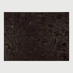 Wandpaneel Bricks Teakhout, 90 x 120cm