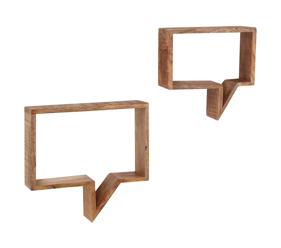 Wandplank Aeden Mangohout, Set van 2 stuks