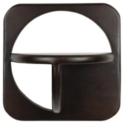 Wandplank Falynn Walnootlook, Set van 2 stuks