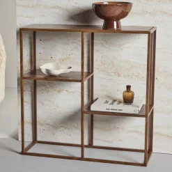 Wandrek Keonte 81 x 80cm, kleur Walnoot