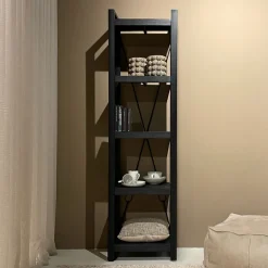 Wandrek Norris Mangohout en staal, 200 x 55cm