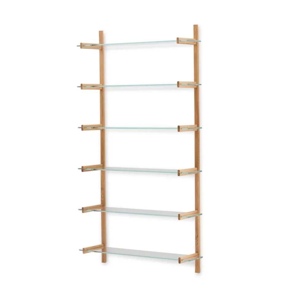 Wandrek Sitra Eikenhout en glas, 202 x 110cm