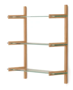 Wandrek Sitra Eikenhout en glas, 98 x 90cm