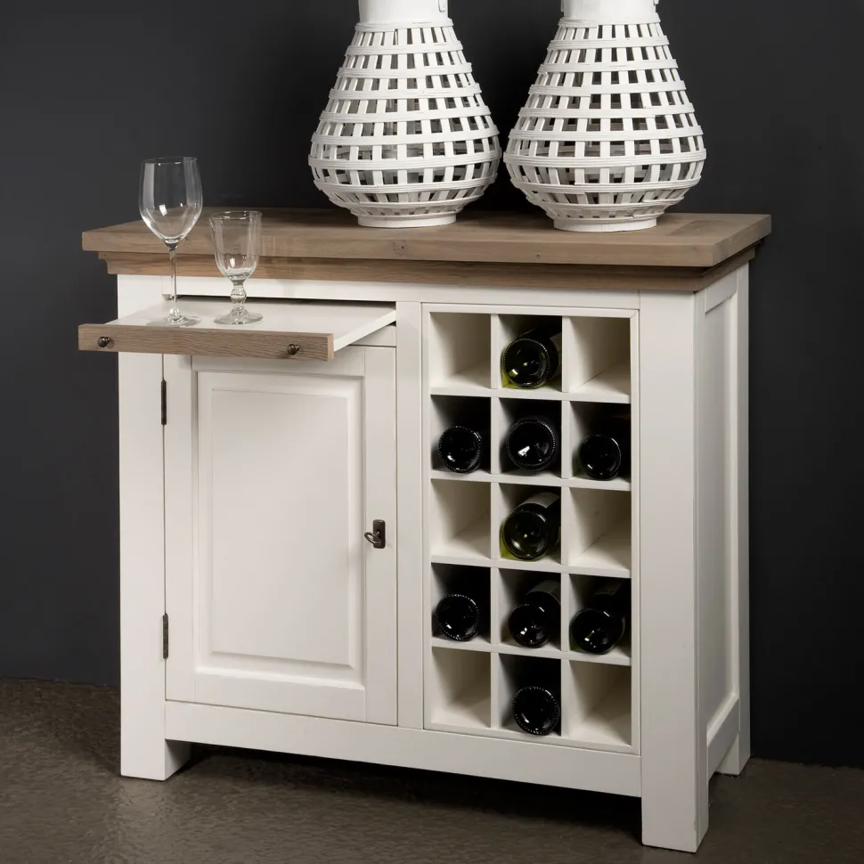 Wijnkast Parma kleur wit