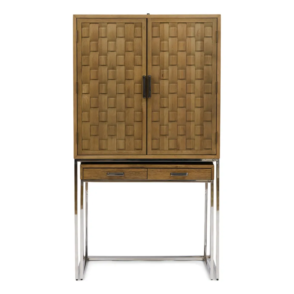 Wijnkast/Opbergkast Southend Eikenhout, 182 x 100cm