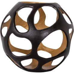 Windlicht Alysia kleur Bruin