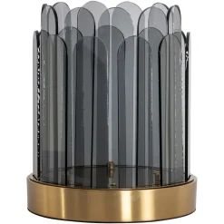 Windlicht Daisey kleur Smoke