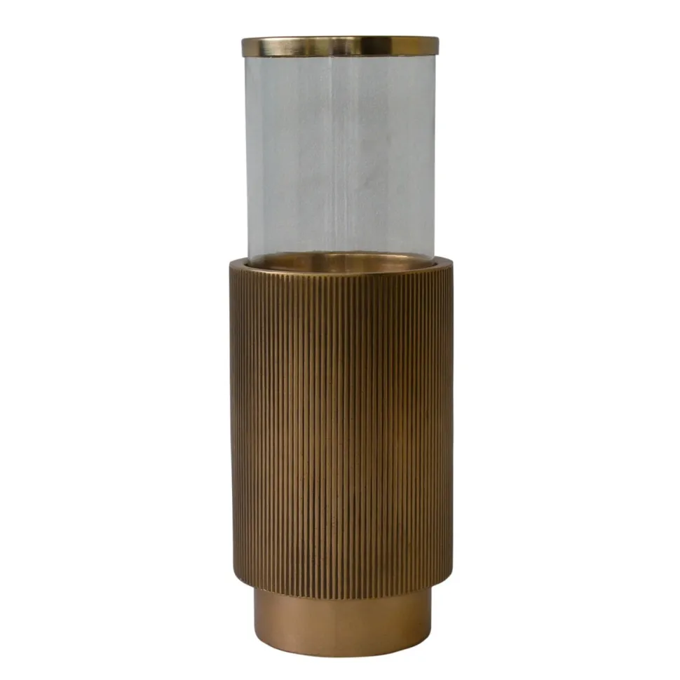 Windlicht Soreli 49cm, kleur Brass Antique