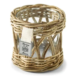 Windlicht Votive Rotan en glas