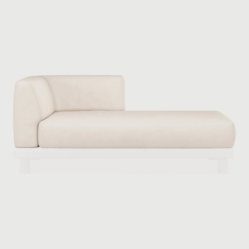 Zitkussen Monocle t.b.v. Modulaire Loungebank Monocole Lounge Arm, kleur Wit