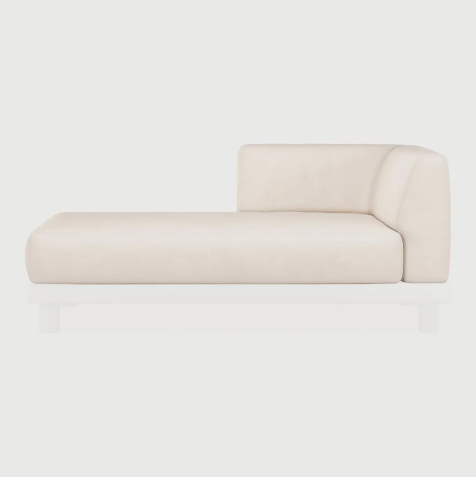 Zitkussen Monocle t.b.v. Modulaire Loungebank Monocole Lounge Arm, kleur Wit