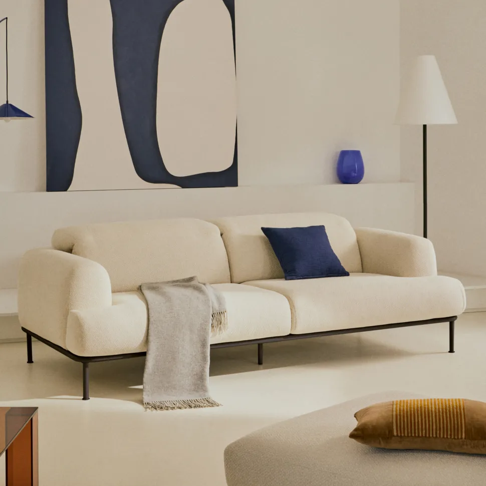 2-zits Bank Aurum Chenille, Met verstelbare hoofdsteun