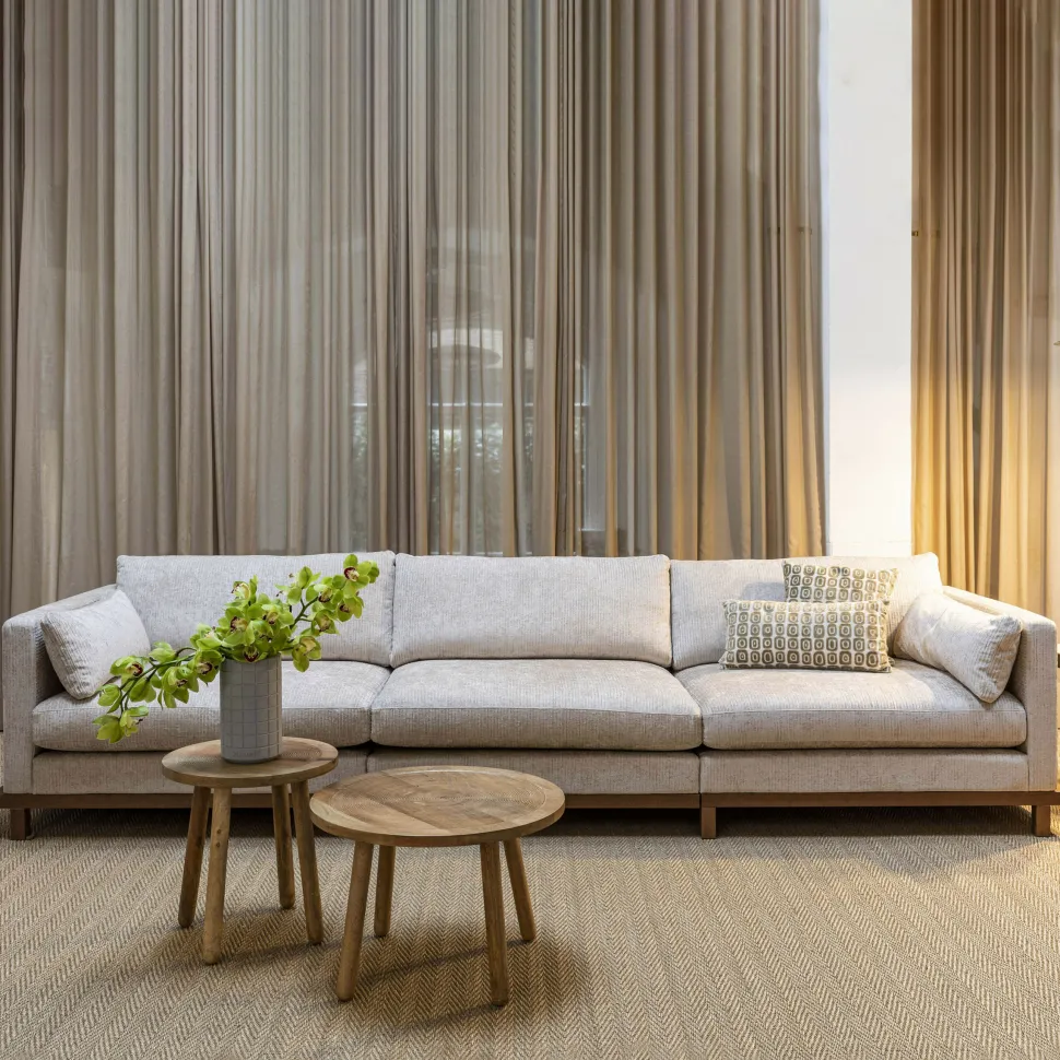 4,5-zits Bank Blossom Walnoot Eikenhout en stof