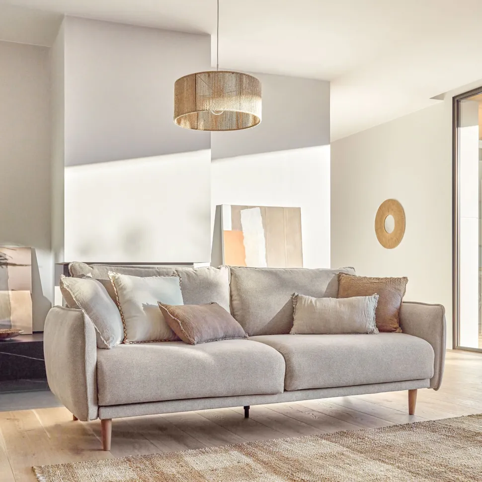 3-zits Bank Carlota Micro-bouclé