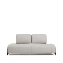 2-zits Bank Compo kleur Beige/Zwart