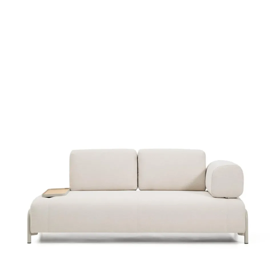 2-zits Bank Compo Met blad, kleur Beige