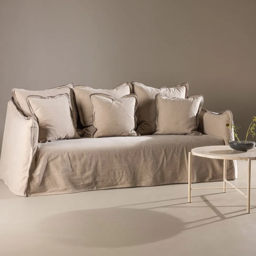 3-zits Bank Dennison kleur Bruin