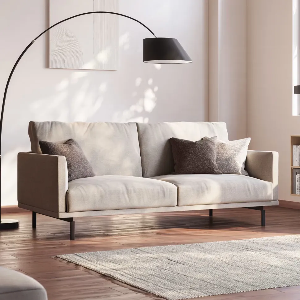 3-zits Bank Galene 174cm, kleur Beige