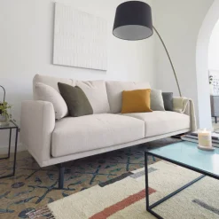 3-zits Bank Galene 214cm, kleur Beige