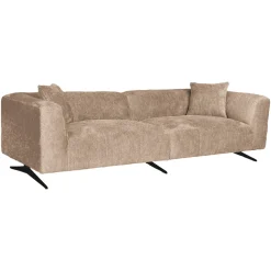 3-zits Bank Hoxton Chenille, 255cm, kleur Beige