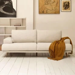 3-zits Bank Karin 231cm, kleur Beige