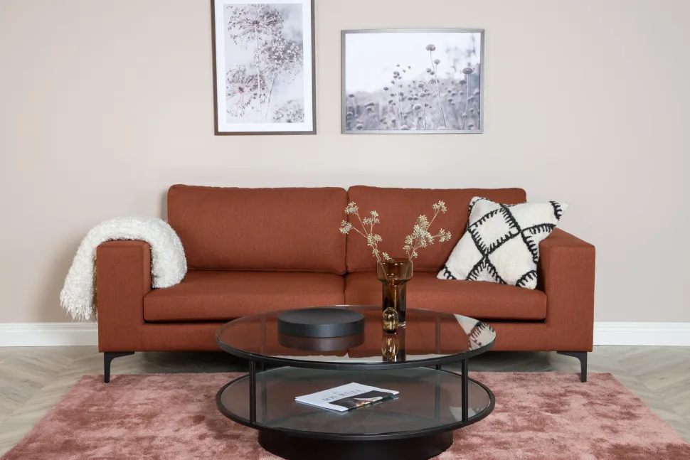 3-zits Bank Laqueta Stof