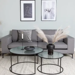 3-zits Bank Laqueta Stof