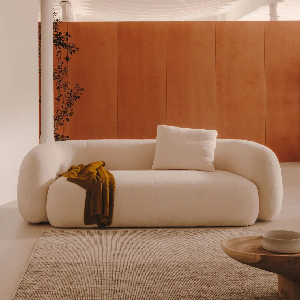 3-zits Bank Martina Bouclé