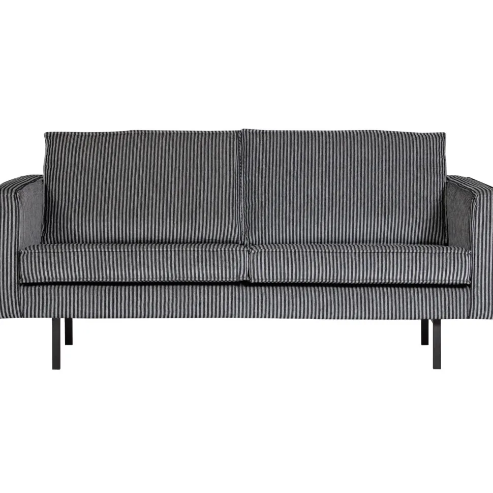 2,5-zits Bank Rodeo Geweven, kleur Zwart/Grijs