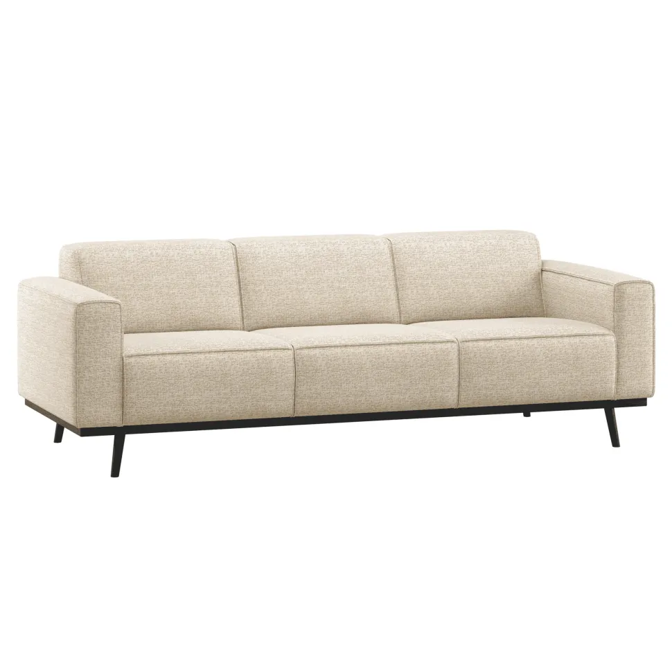3-zits Bank Statement 230cm, Melange stof, kleur Beige