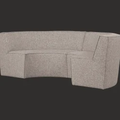 4-zits Eetkamerbank Europa Geweven stof, kleur Zand Melange