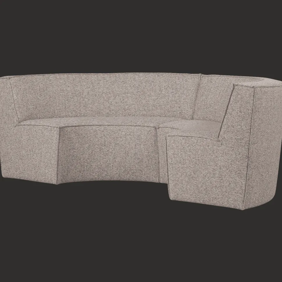 4-zits Eetkamerbank Europa Geweven stof, kleur Zand Melange