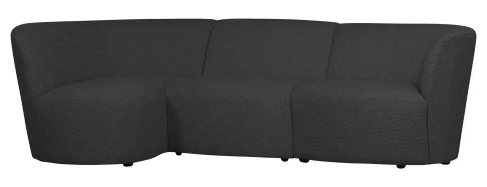 3-zits Loungebank Coco Links, Bouclé