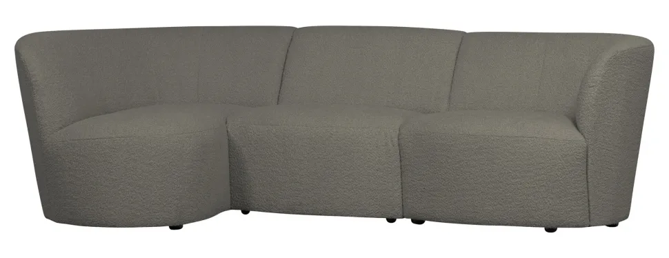 3-zits Loungebank Coco Links, Bouclé