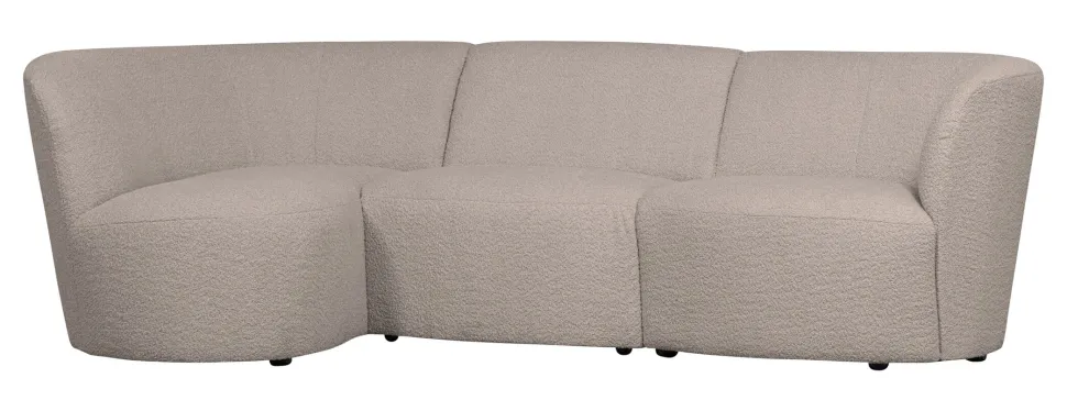 3-zits Loungebank Coco Links, Bouclé