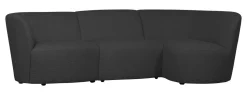 3-zits Loungebank Coco Rechts, Bouclé