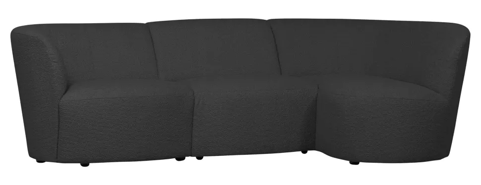 3-zits Loungebank Coco Rechts, Bouclé